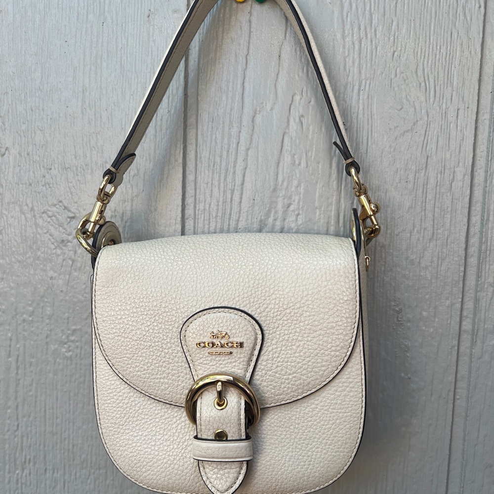 Coach Cream Leather Crossbody Bag